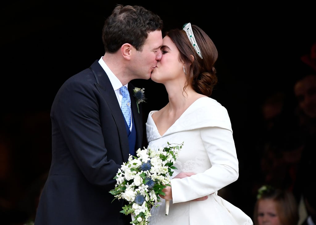 When Jack and Eugenie Shared Their First Kiss as a Married Couple