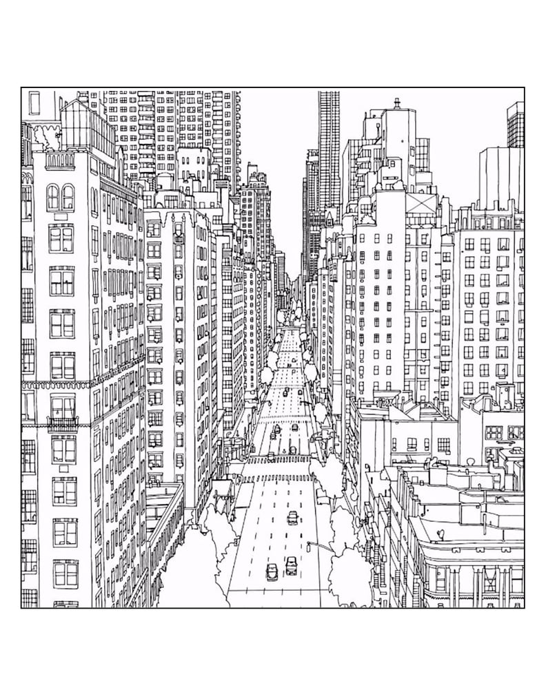Adult Coloring Page: New York City