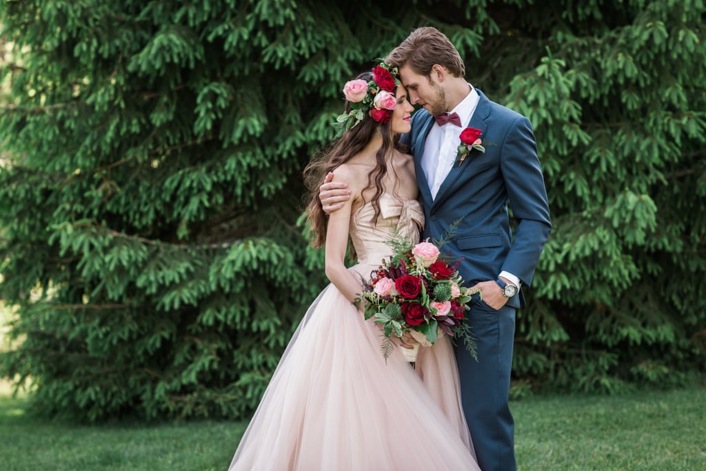 Woodsy Pink Bohemian Wedding