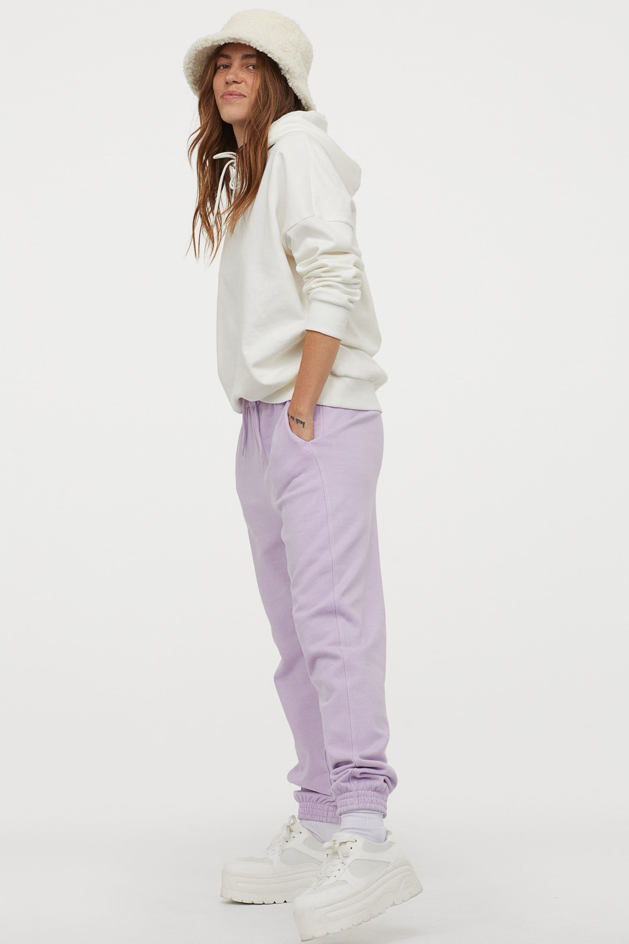 H&m high rise on sale joggers