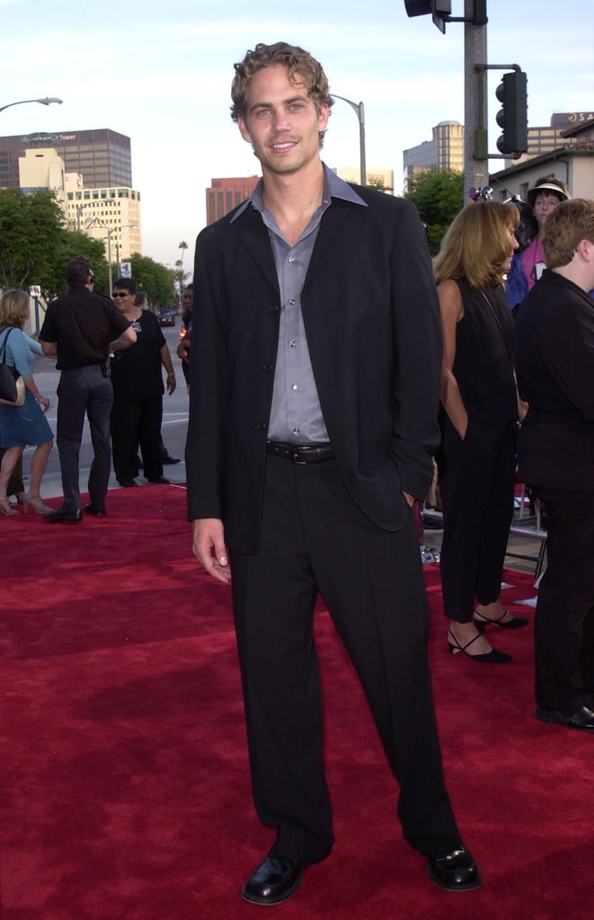 Paul walked the red carpet for the LA premiere of The Fast and the Furious in June 2001.