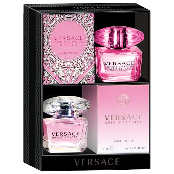 Versace Mini Bright Crystal and Bright Crystal Absolu Set