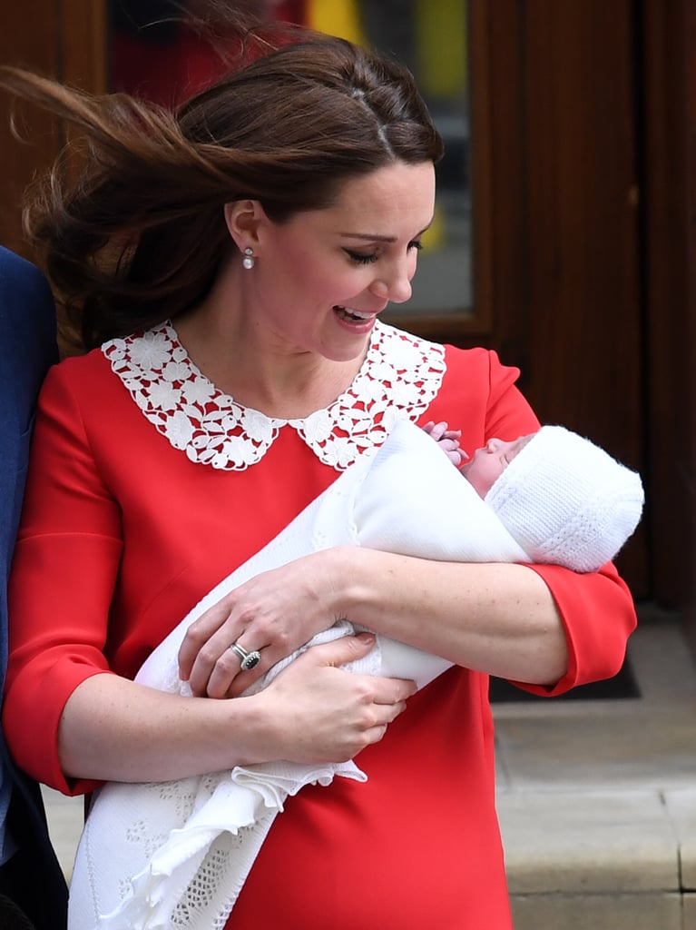 April: Kate gave birth to Prince Louis.