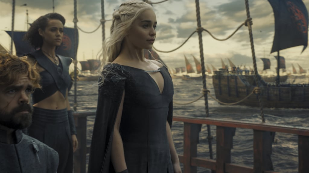 Khaleesi's cape dresses have definitely sparked some ideas for formal-event attire.