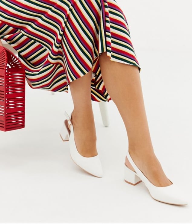 Lost Ink Ava Mid Block Heeled Shoes