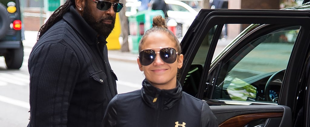 Jennifer Lopez's Neon Sneakers May 2017 Pictures