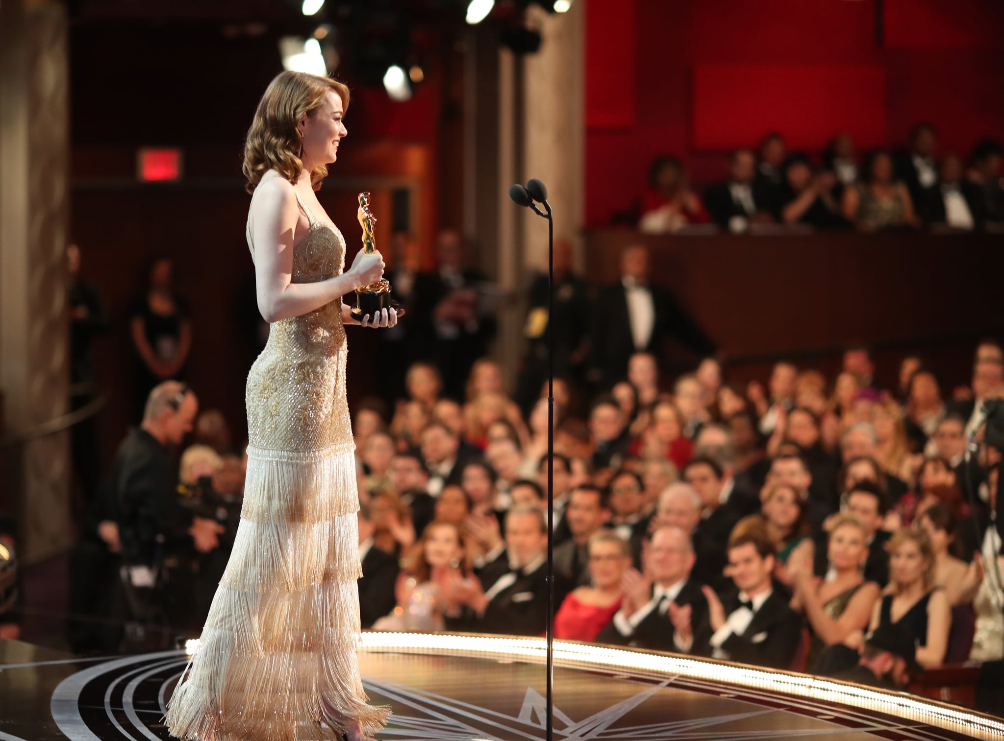 Церемония награждения лучших. Emma Stone 2017 Oscar Ceremony. Церемония вручения Оскара.