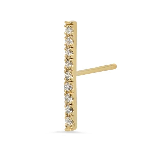 By Chari 9 Diamond Bar Earrings
