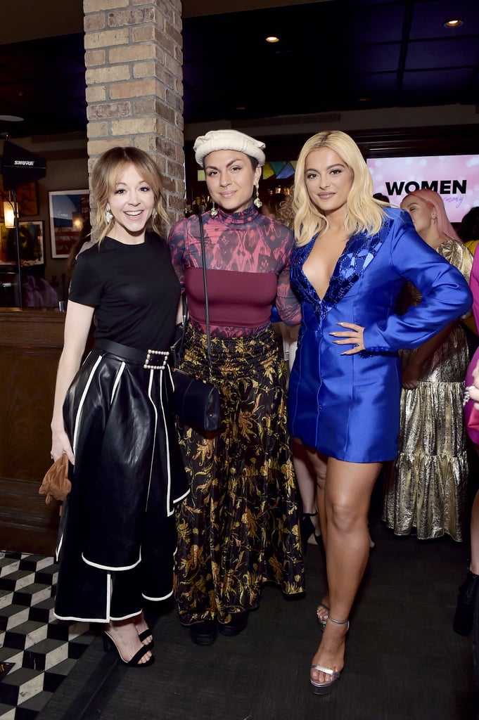 Lindsey Stirling, Jahan Yousaf, and Bebe Rexha at the 2020 Women in Harmony Brunch in LA