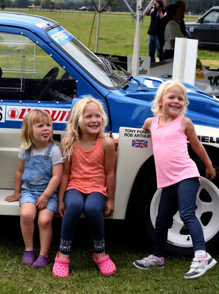 Mia Tindall With Savannah and Isla Phillips