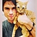 Hot Celebrity Guys With Cats