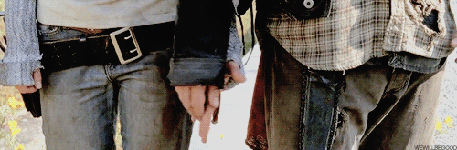 When he holds hands with Beth, and you feel the tears starting.