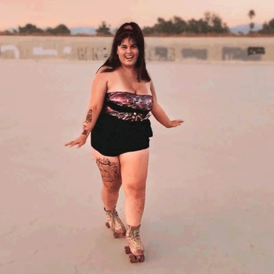 Watch This Plus-Size Roller Skater Nail Her Routines
