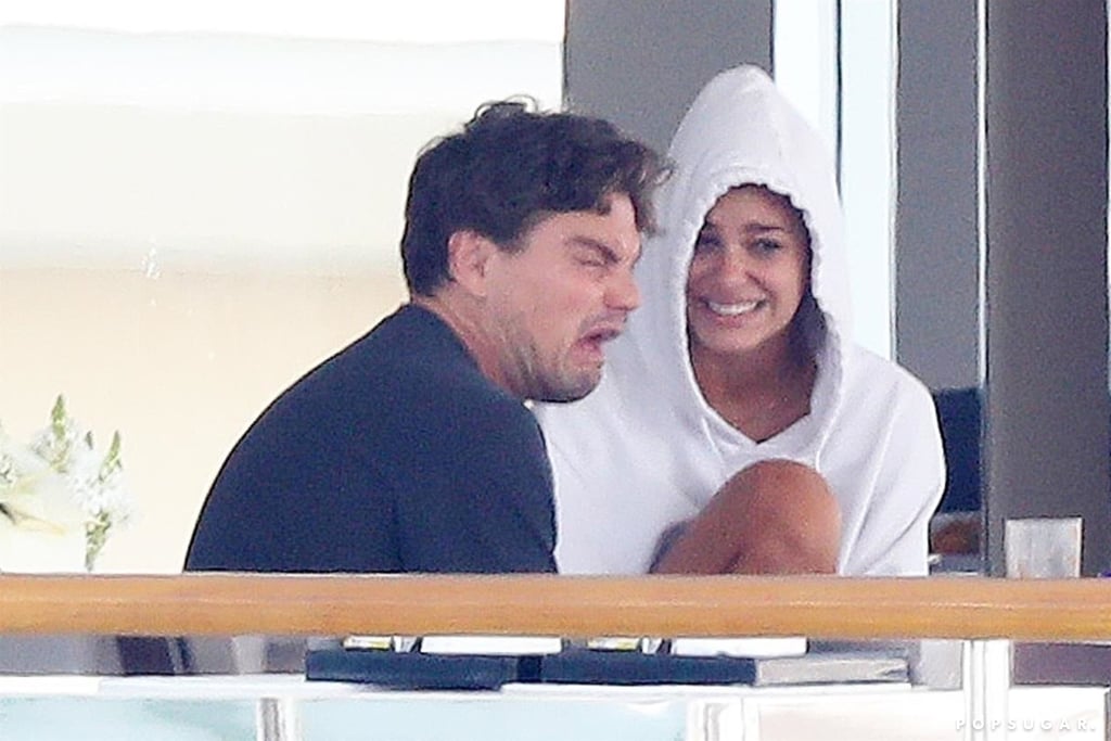 Leonardo DiCaprio Making Faces on a Boat August 2018