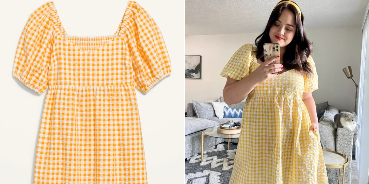 Old Navy Gingham Puff Sleeve Dress Review With Photos PS Fashion