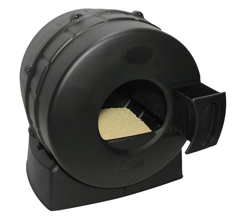 Smart Choice Litter Spinner Easy Cat Litter Box in Black