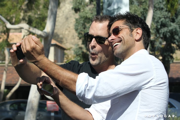 In September 2013, John Stamos and Dave Coulier took snaps together in LA.
In September 2013, John Stamos and Dave Coulier took snaps together in LA.
