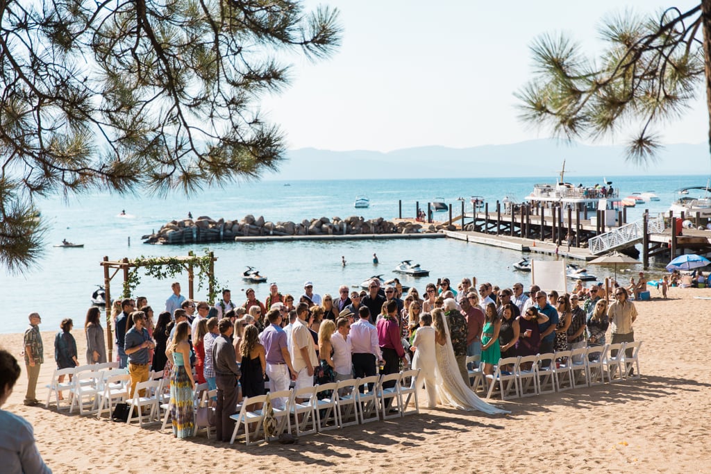 Colorful Lake Tahoe Wedding