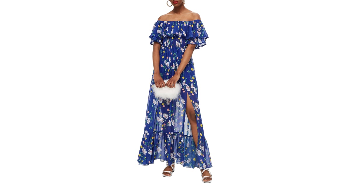 Topshop Blair Floral Off-the-Shoulder Maxi Dress | Best Summer Dresses ...