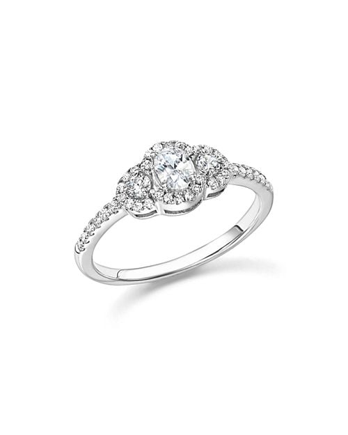 Bloomingdale's Diamond Oval and Round Cut Center Ring