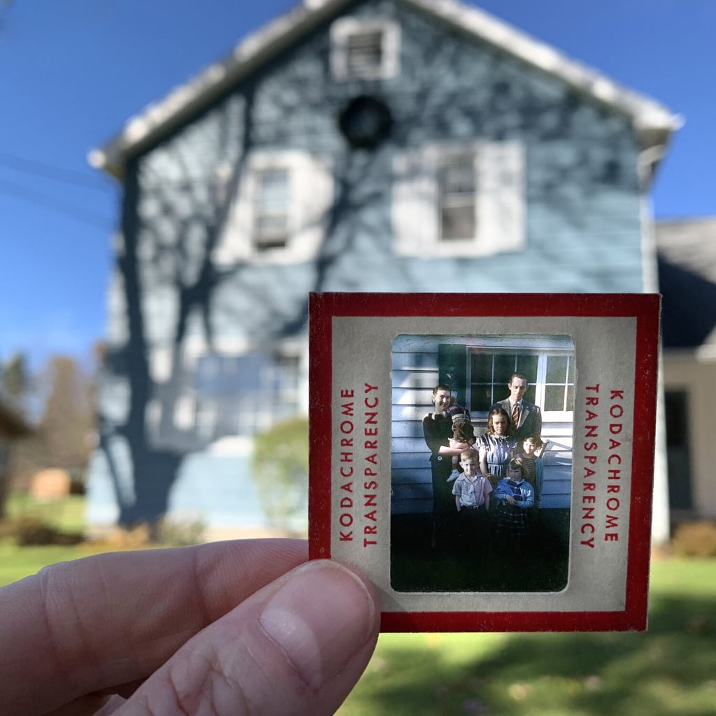 Photographer Uses Dad's Slides in a Photo Tribute to Parents