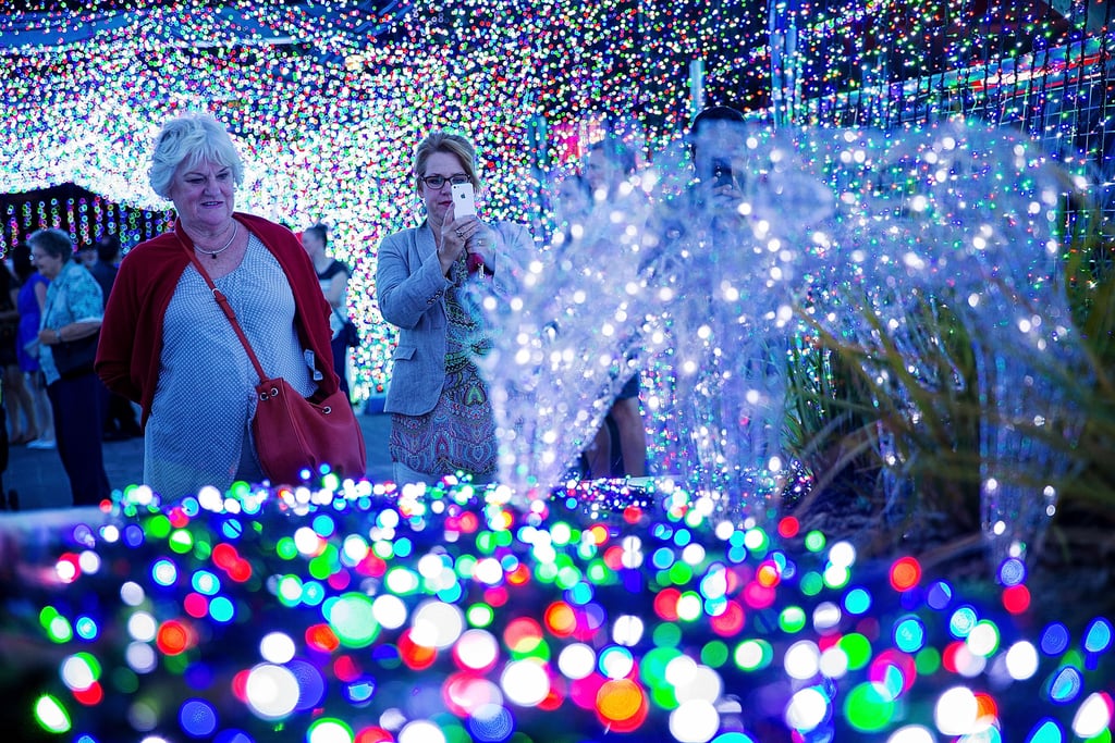 In Canberra, Australia, more than one million lights were set up, breaking the Guinness World Record for the largest LED image display.