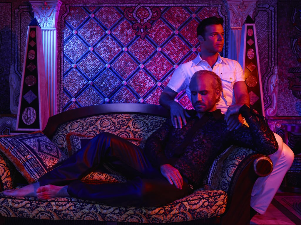 Edgar Ramírez as Gianni Versace and Ricky Martin as Antonio D'Amico