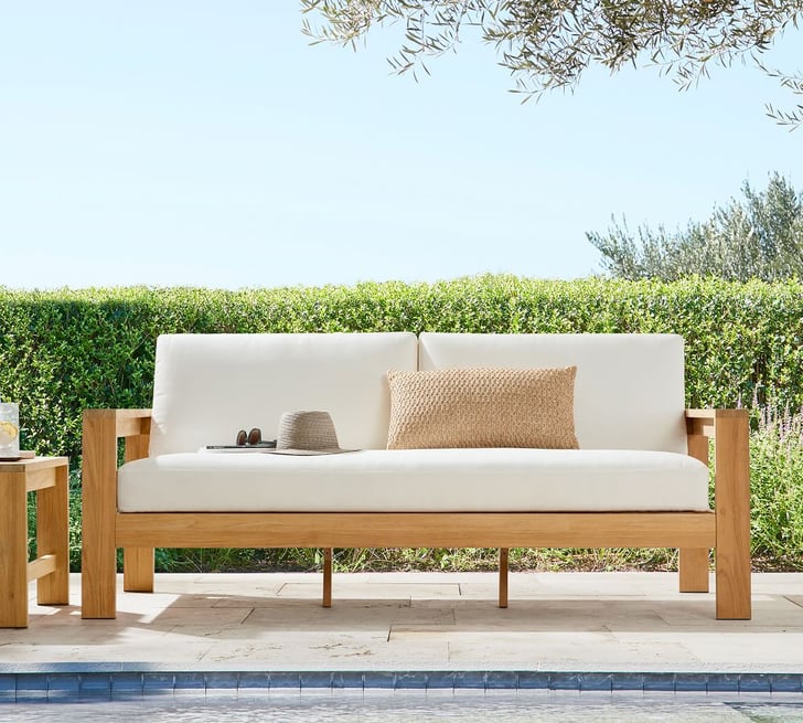 Pottery Barn Malibu Teak Sofa The Best Outdoor Furniture From Pottery Barn POPSUGAR Home UK