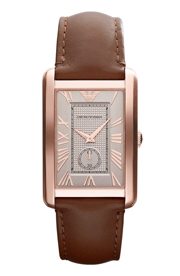 Emporio Armani Rectangular Face Watch ($245) | Consider This the Sweetest  Outfit to Transition Into Spring | POPSUGAR Fashion Photo 7