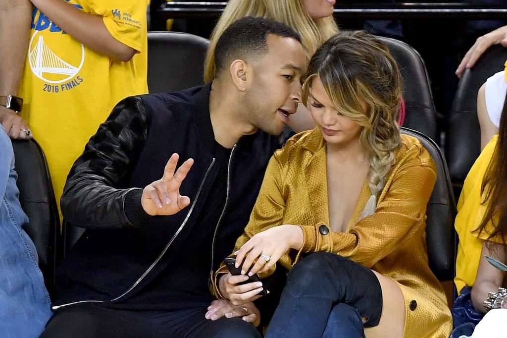 Chrissy Teigen's Outfit at NBA Finals 2016