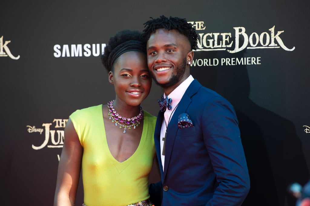 Lupita Nyong'o and Brother at The Jungle Book Premiere