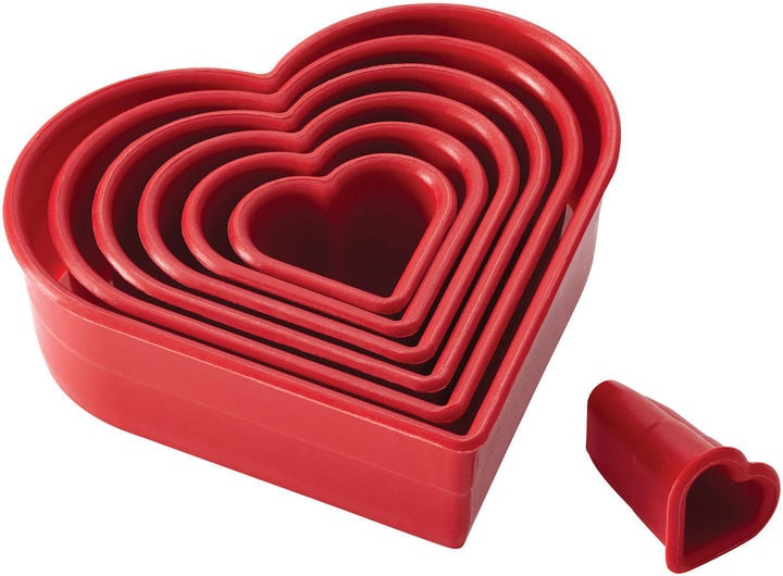 JCPenney Cake Boss Decorating Tools 7-pc. Nylon Heart Fondant and Cookie Cutter Set