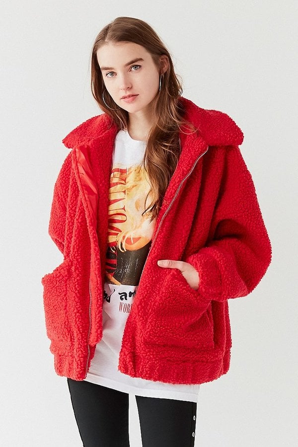 I.Am.Gia Pixie Red Teddy Coat