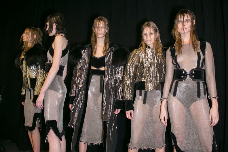 Backstage at Alexander Wang