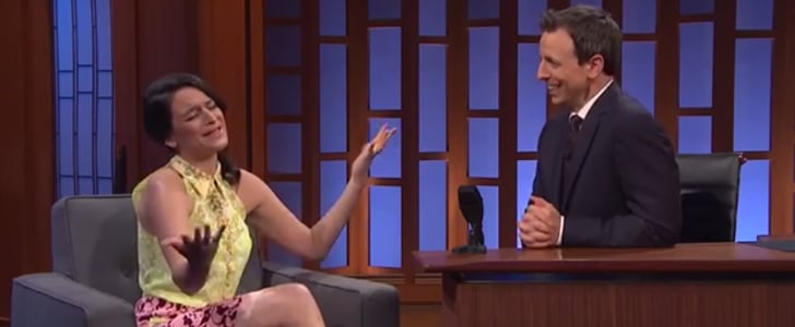 Jenny Slate on Late Night With Seth Meyers 2014