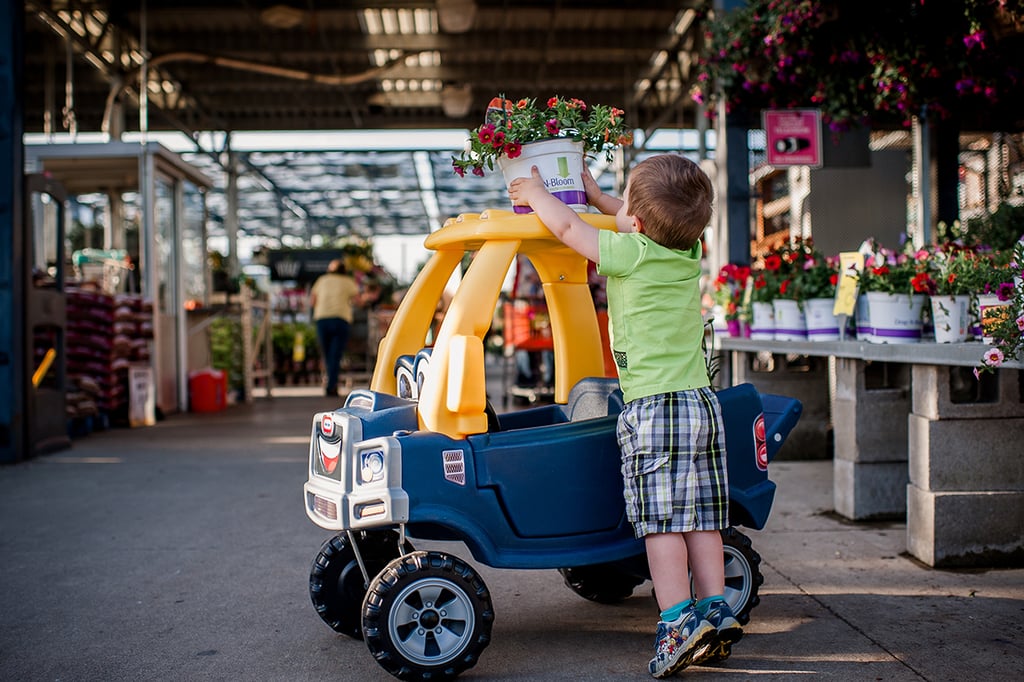 Little Boy's Adventures With Toy Car