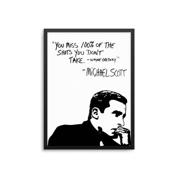 Michael Scott Wayne Gretzky Quote Poster 19 Holiday Gifts So Fun He Ll Start Using Them Right Away Popsugar Family Photo 14