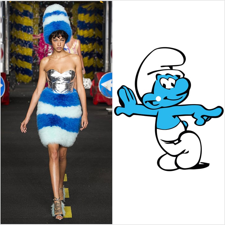 Papa Smurf From The Smurfs | 11 Ridiculously Funny Cartoon Characters the Moschino Collection Reminds Us Of | POPSUGAR Fashion Photo 2 Papa Smurf From The Smurfs | 11 Ridiculously Funny Cartoon Characters the Moschino Collection Reminds Us Of | POPSUGAR Fashion Photo 2