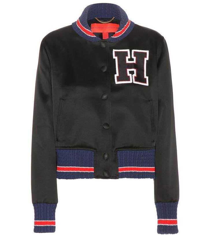 Tommy Hilfiger mytheresa.com exclusive Varsity satin bomber jacket ($502)