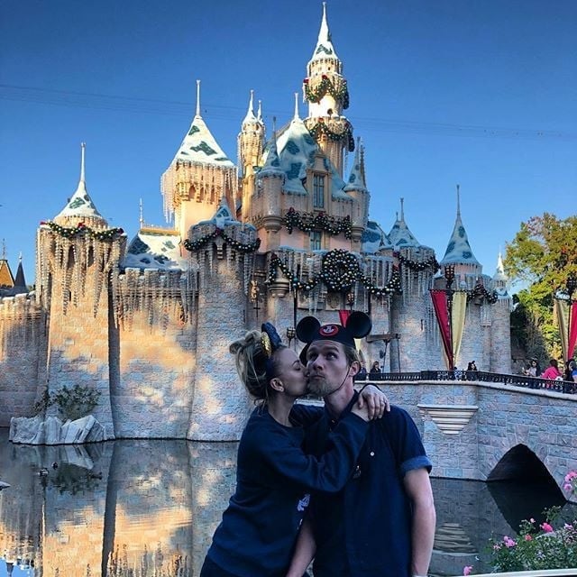 Kaley Cuoco and Karl Cook at Disneyland November 2018 PS Celebrity