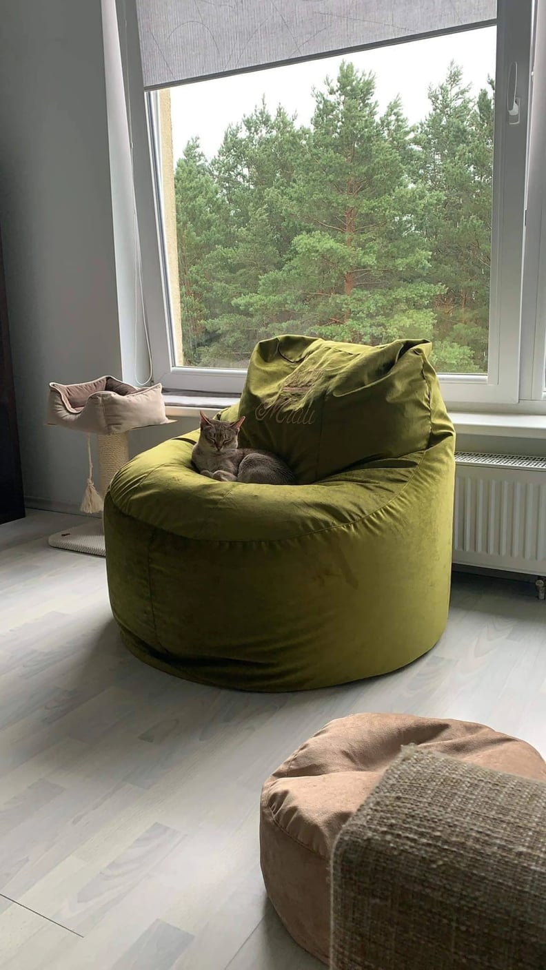 A Popular Choice: Etsy Velour Bean Bag Chair