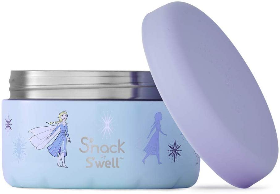 2 Disney Frozen Snack by S'well 24oz Insulated Blue Food Container Hot/Cold  New
