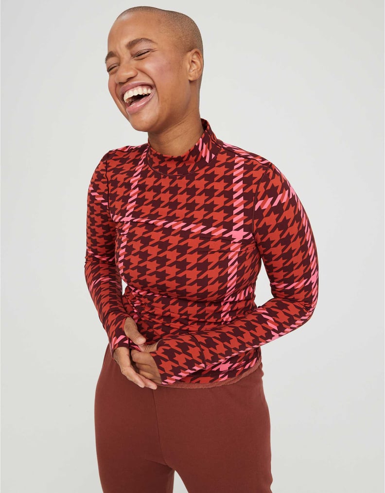 A Touch of Houndstooth: OFFLINE Real Me Xtra Long Sleeve Mockneck T-Shirt