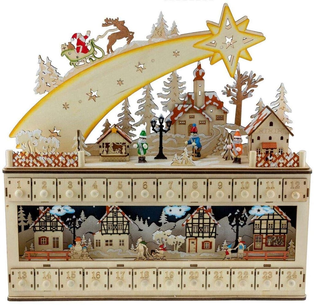 Clever Creations Shooting Star Snowy Village 24 Day Advent Calendar