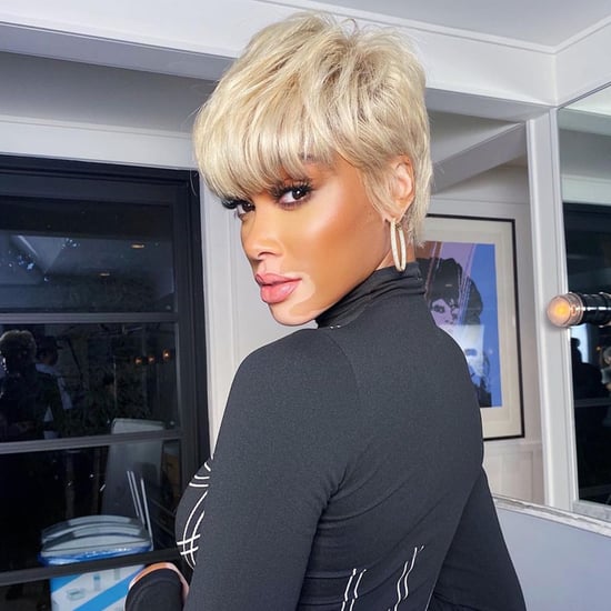 Winnie Harlow Wears Platinum-Blond Pixie Wig
