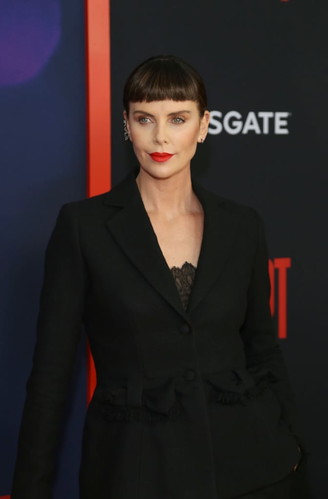 Charlize Theron's Bangs Hairstyle April 2019