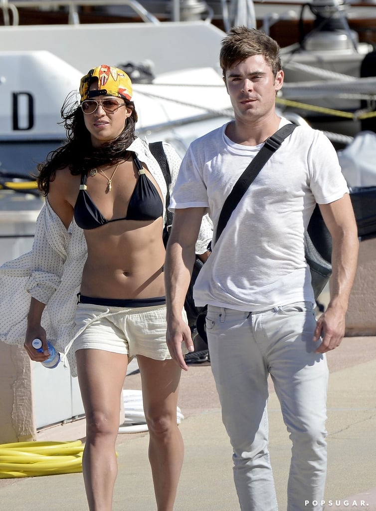 Michelle Rodriguez rocked a bikini while hanging out with Zac Efron in Italy on Tuesday.