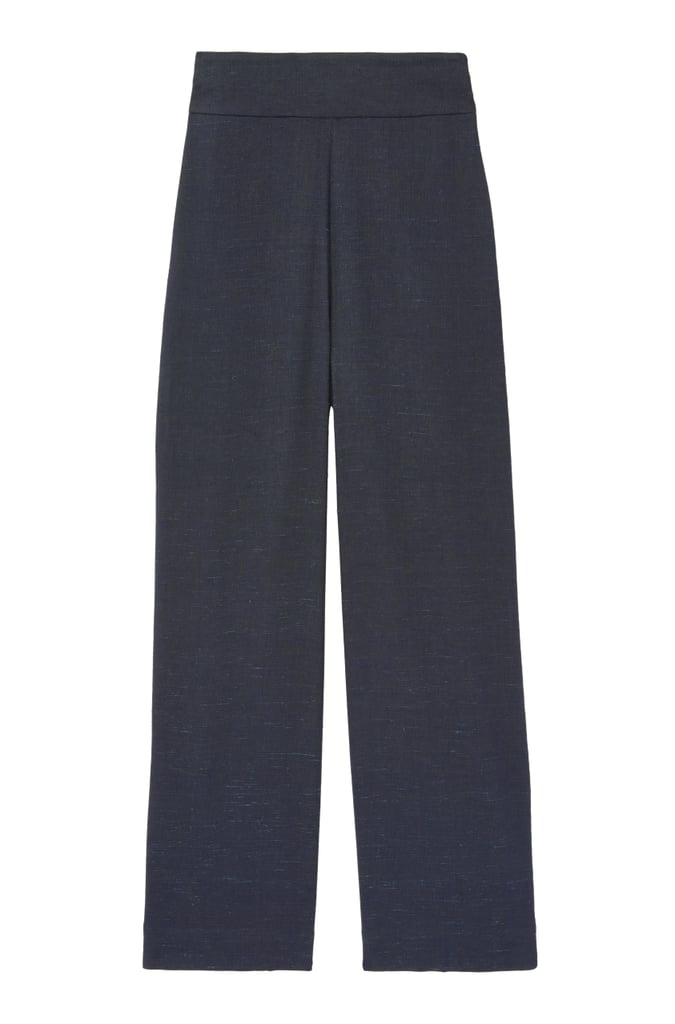 Rebecca Taylor Tailored Stretch Linen Blend Cropped Pant