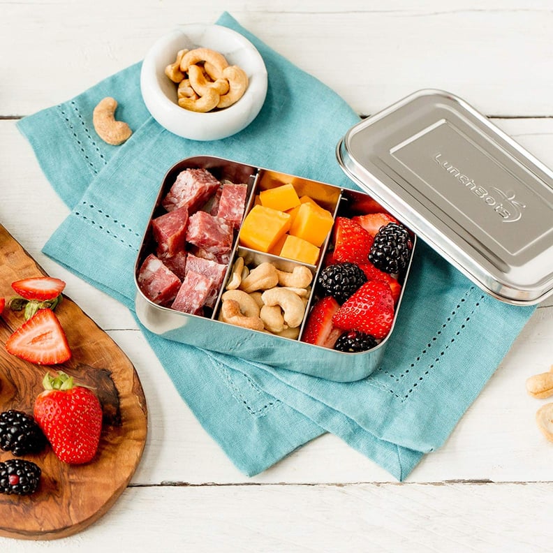 LunchBots Mini Stainless Steel Food Box With Portion Control Sections