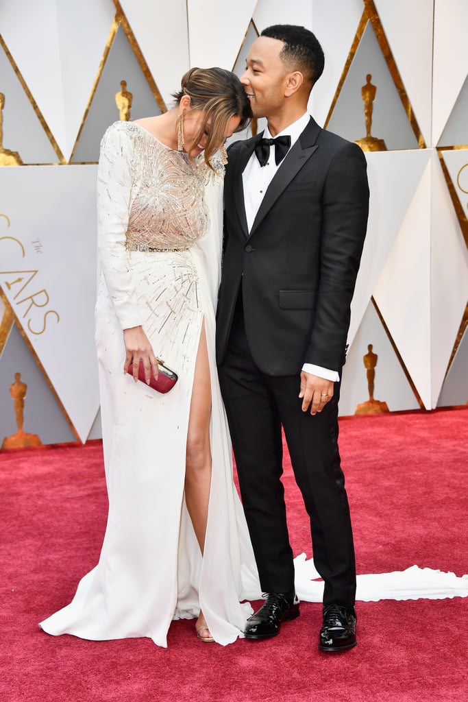 Chrissy Teigen and John Legend at the 2017 Oscars